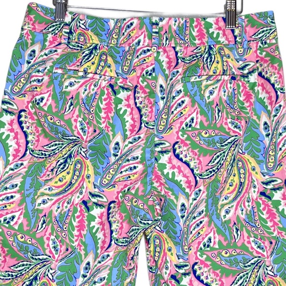 Talbots Botanical Tropical Travel Casual Sz 8 Perfect Shorts - Picture 6 of 16